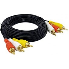 Cable 3X3 RCA 10 mts.