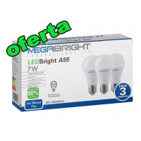 Pack 3 ampolletas led 7W Pack 3 ampolletas led 7W