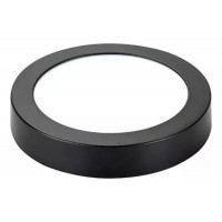 Plafón 24W. redondo negro