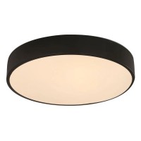 Plafón 24W. redondo negro luz neutra