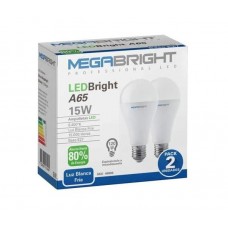 Pack ampolleta 15W X 2 Megabright