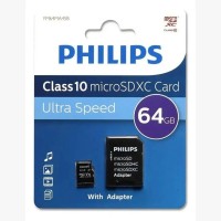 Memoria MicroSD 64GB. Philips Memoria MicroSD 64GB. Philips